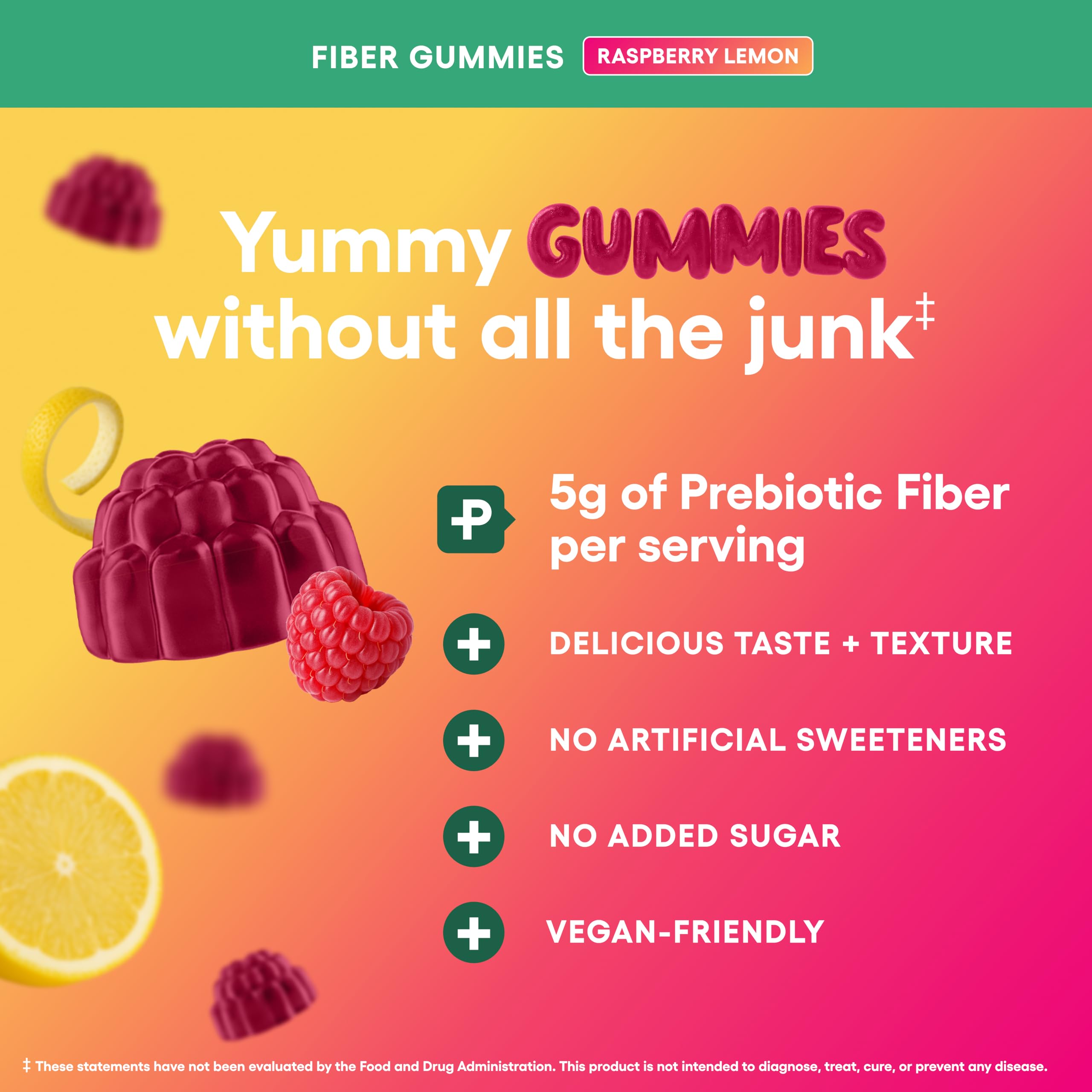 Physician’s Choice fiber gummies soft-chewy-texture for easy daily use.
