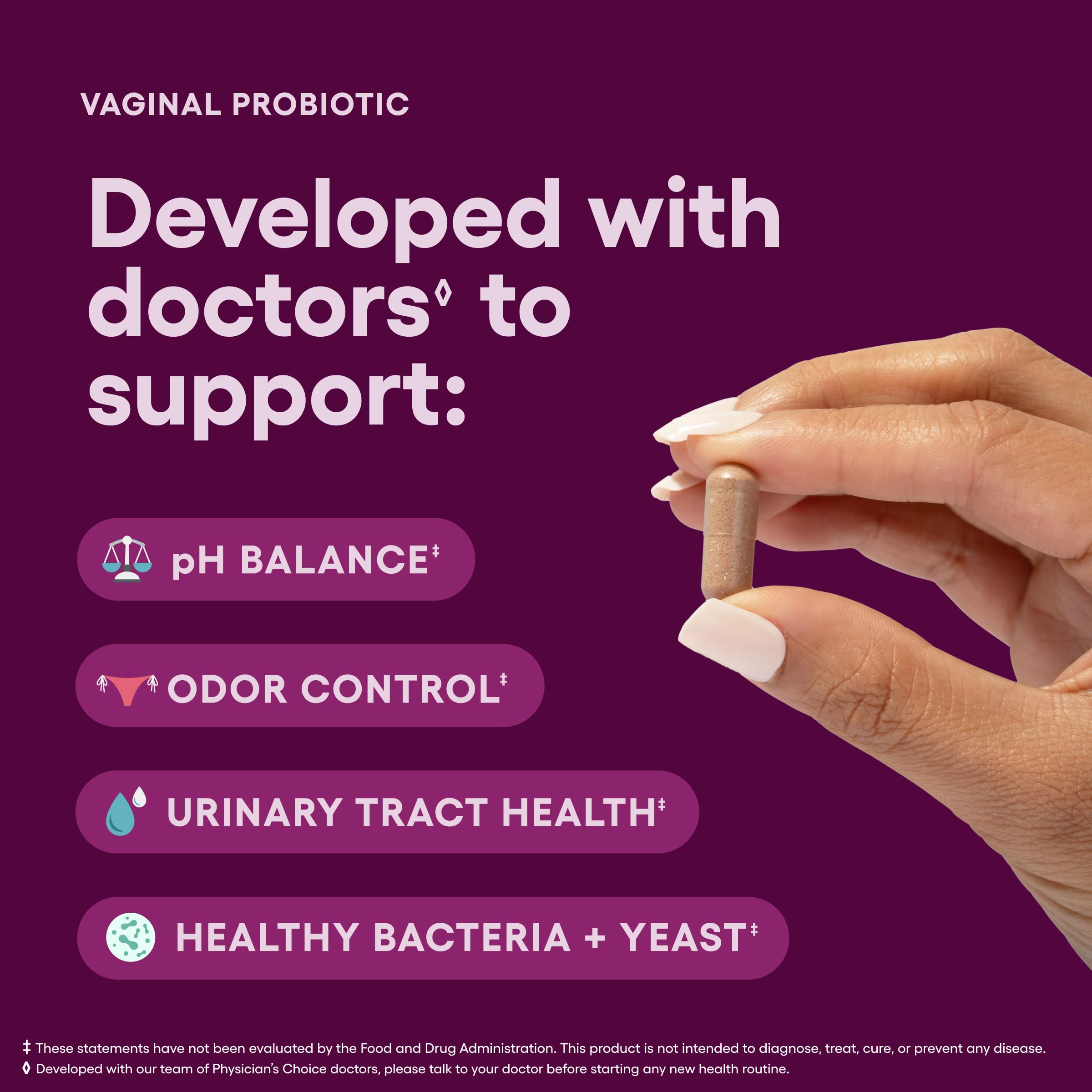 Physician's CHOICE organic prebiotics supporting beneficial bacteria