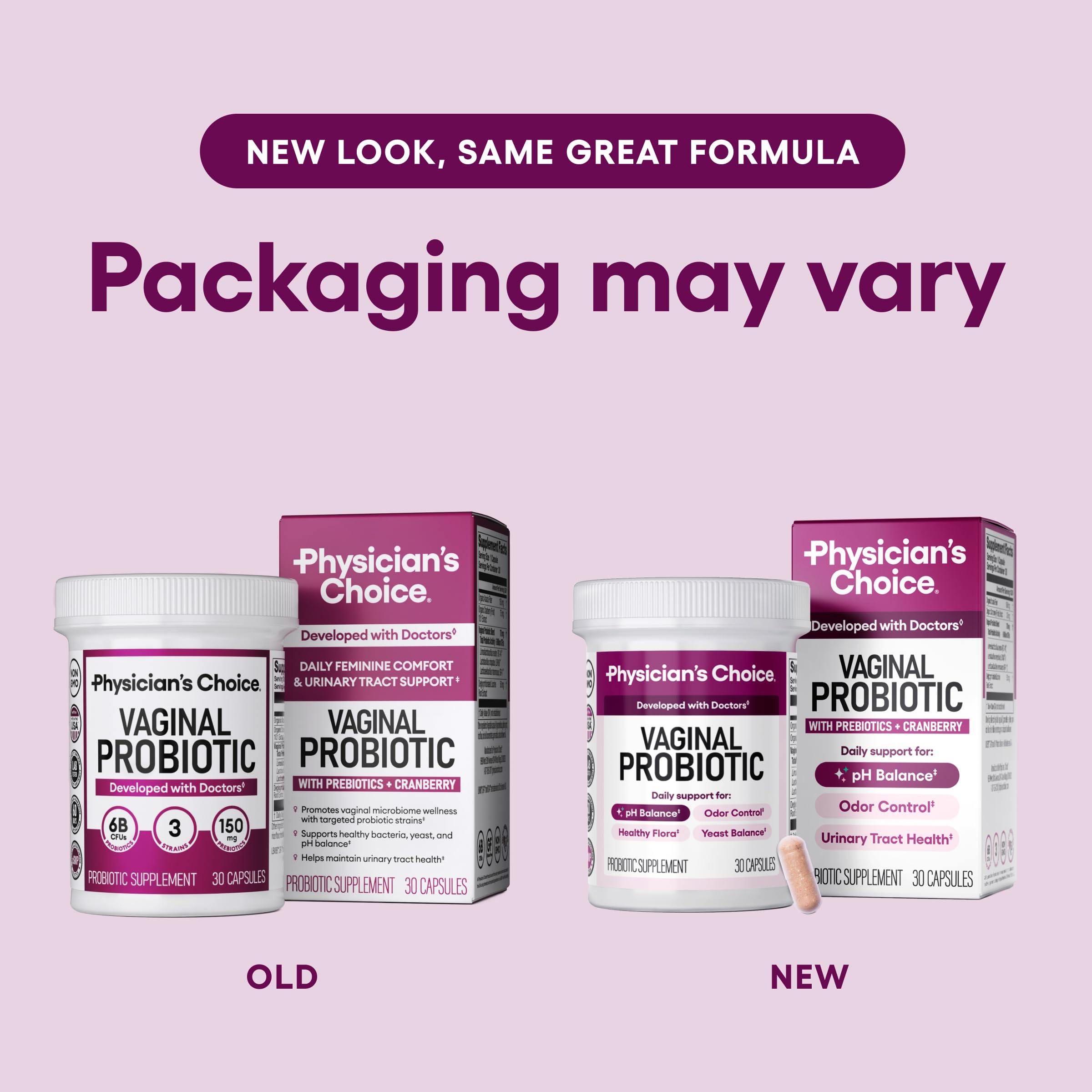 Physician's CHOICE third-party testing seal ensures purity and potency