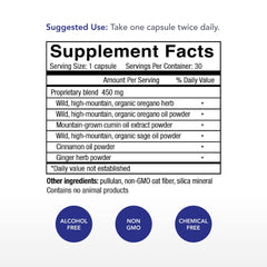 Physician's Strength Oregacillin capsule-closeup shows natural spice blend