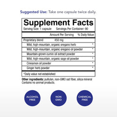 Closeup of Physician's Strength Oregacillin multiple spice extract content and texture.