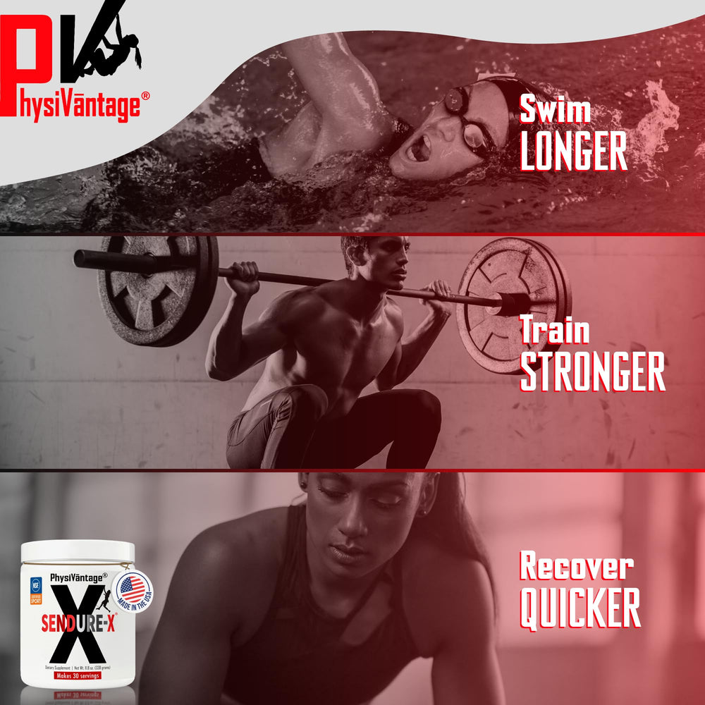 PhysiVantage Sendure-X label close-up shows clean, stimulant-free formula.