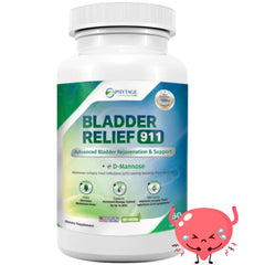Phytage Labs Bladder Relief 911 bottle-front image for daily urinary support.