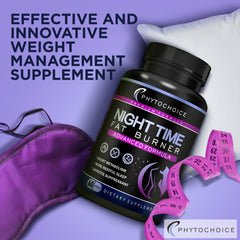 PHYTOCHOICE Fat Burner capsule close up for easy nightly use
