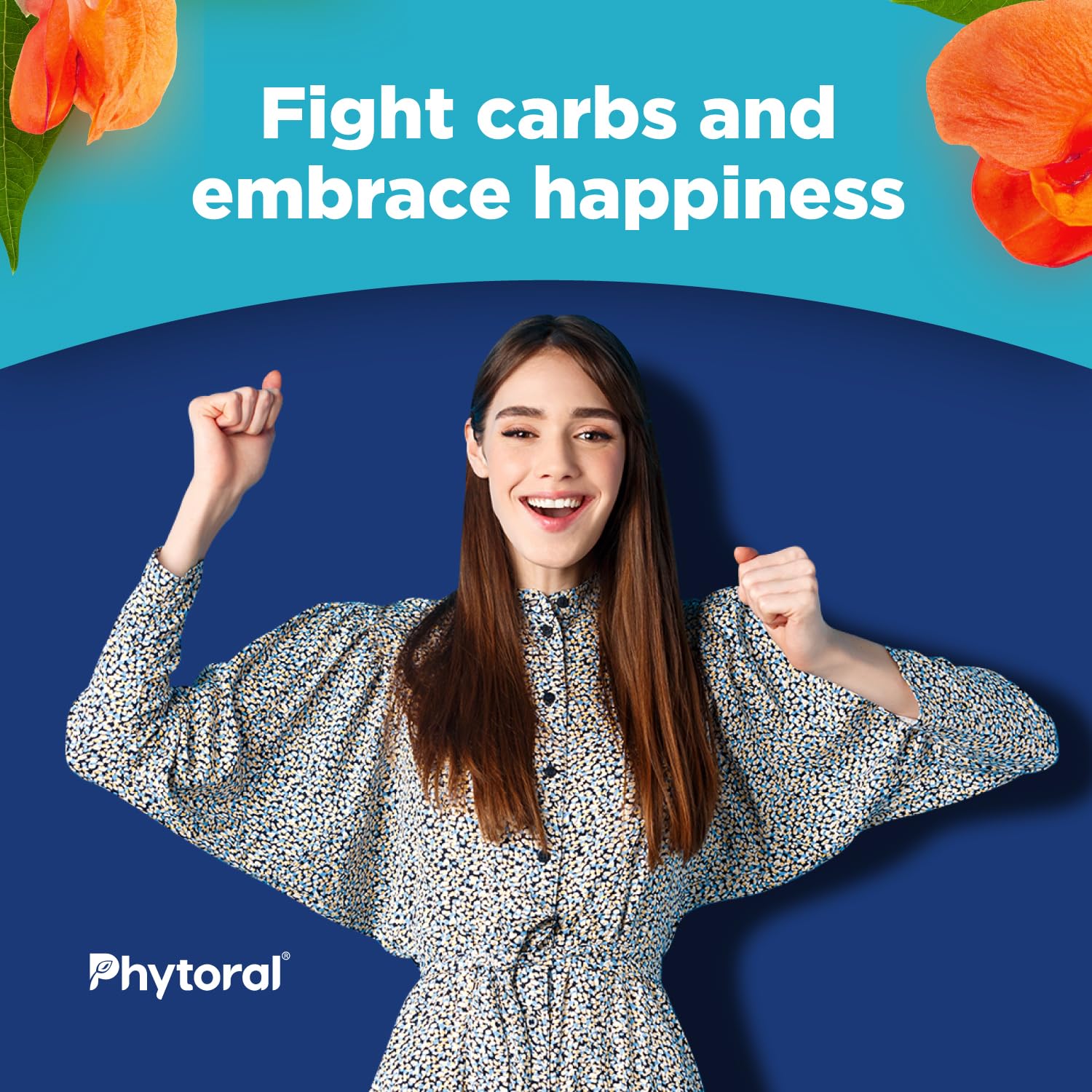 Phytoral capsules pouring into hand demonstrates easy pre-meal use.