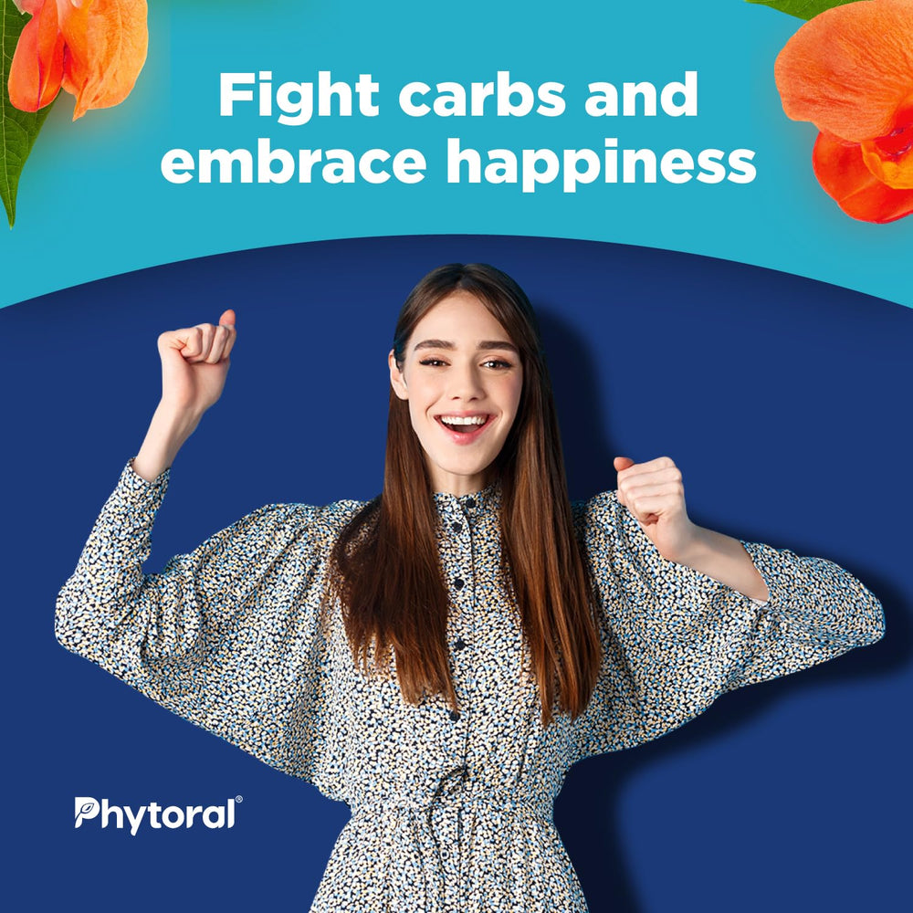 Phytoral capsules pouring into hand demonstrates easy pre-meal use.