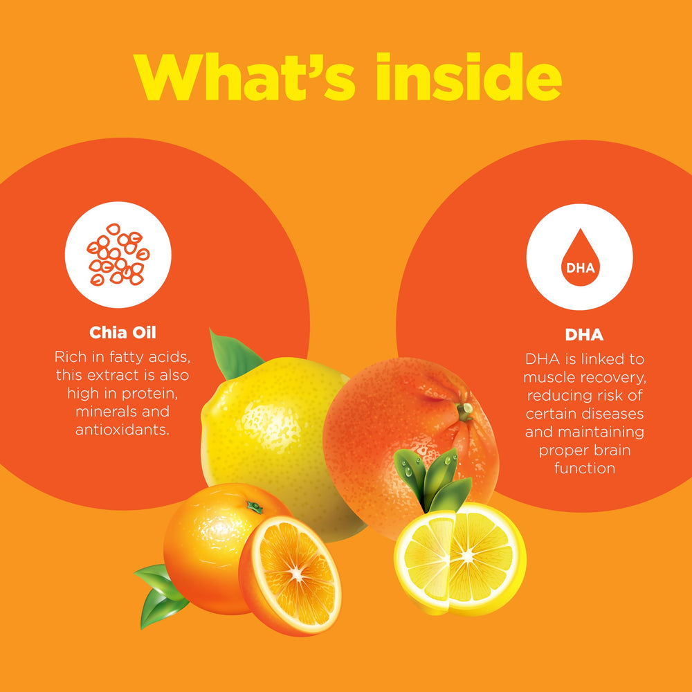 Phytoral DHA Omega 3 Gummies packaging with immune support angle