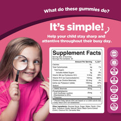 Phytoral Kids Focus Gummies closeup texture highlighting chewy form for kids