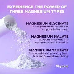 Phytoral taurate glycinate malate blend on bottle for balanced wellness