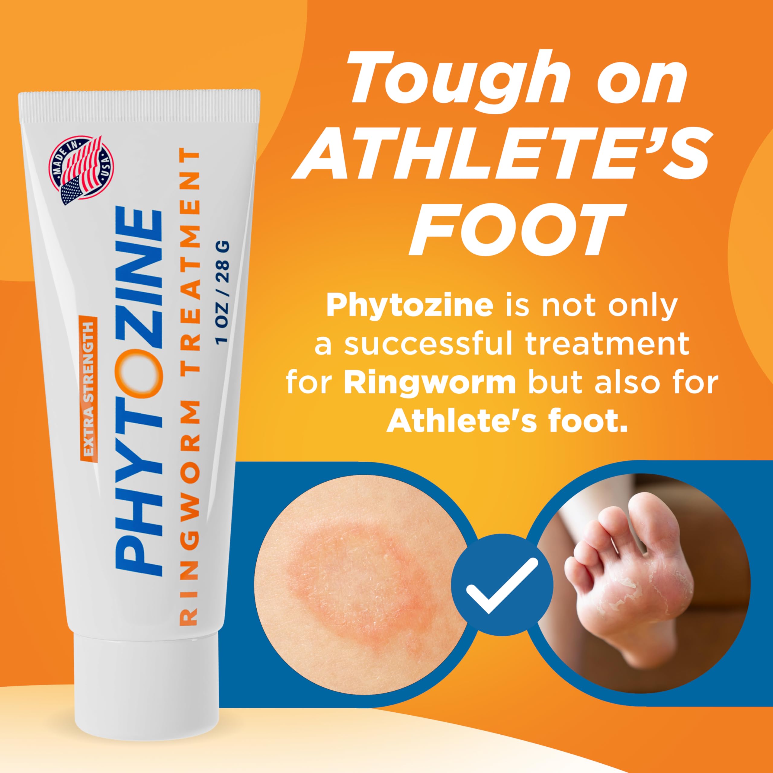 PHYTOZINE fast-absorbing cream leaving a light, non-greasy finish.