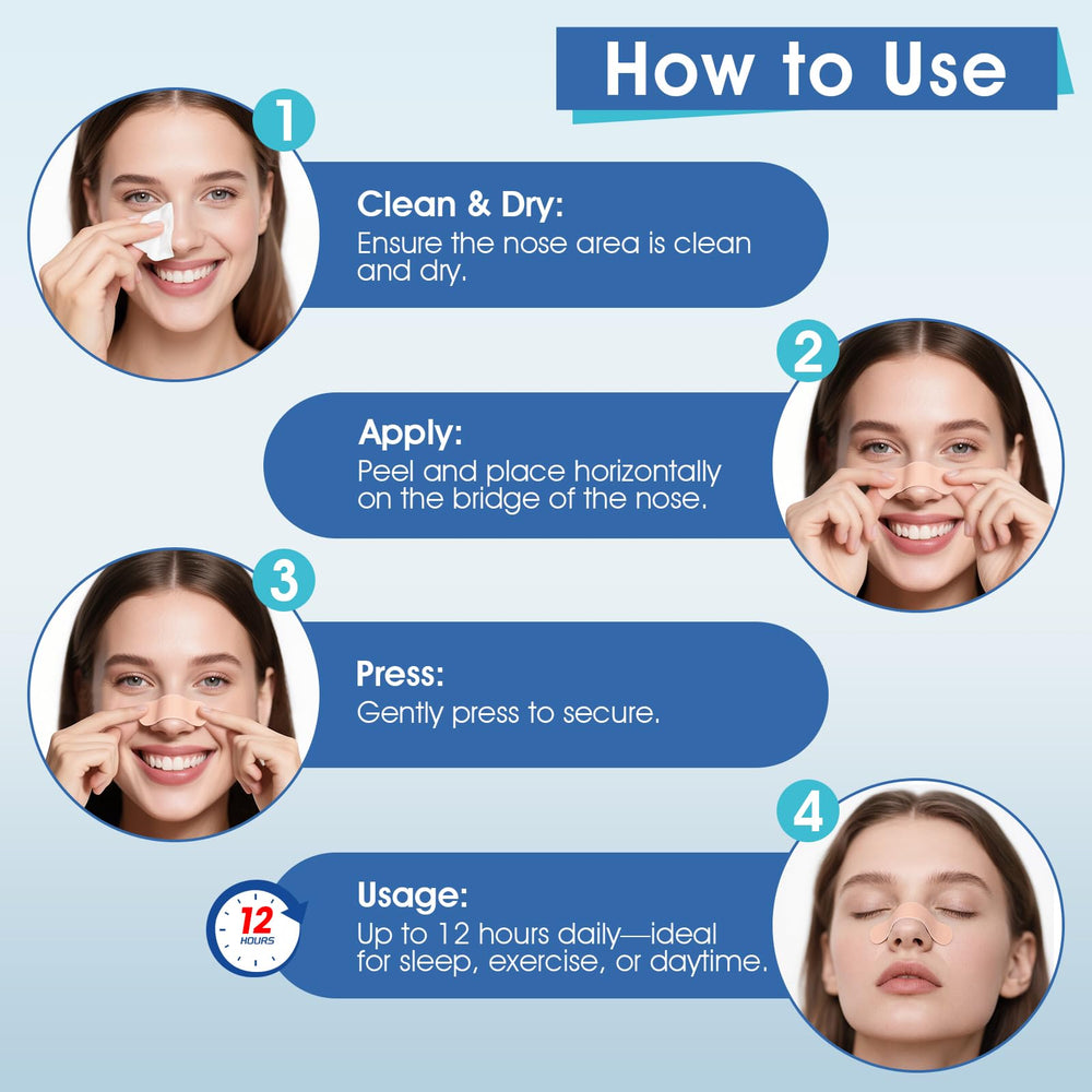 Phyyixs nasal strips designed for restful sleep and daytime comfort.