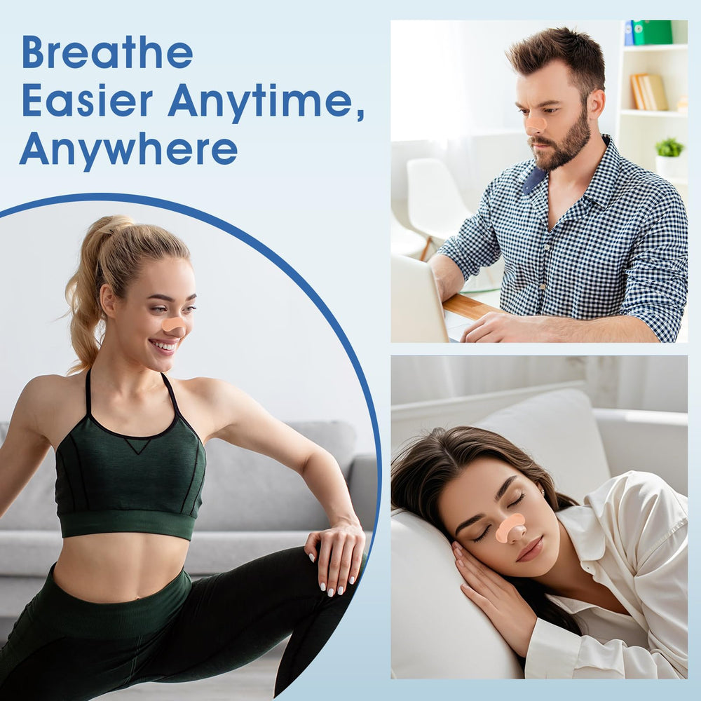 Phyyixs nasal strips help quieter nights by easing nasal congestion.