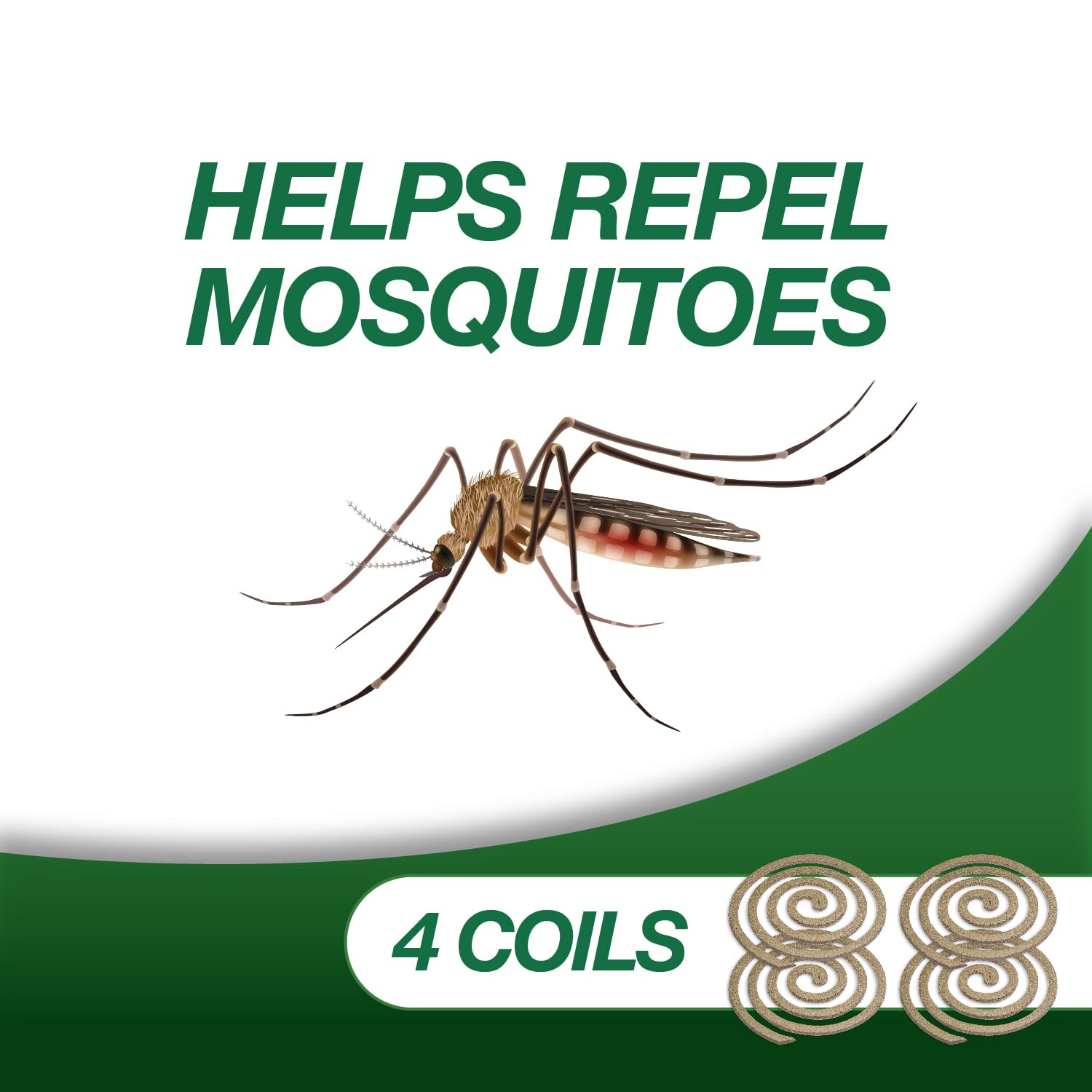 PIC Citronella coil glow adds ambient light while repelling outdoor pests.