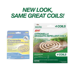 Open-pack PIC Citronella coils show contents for patio insect control.