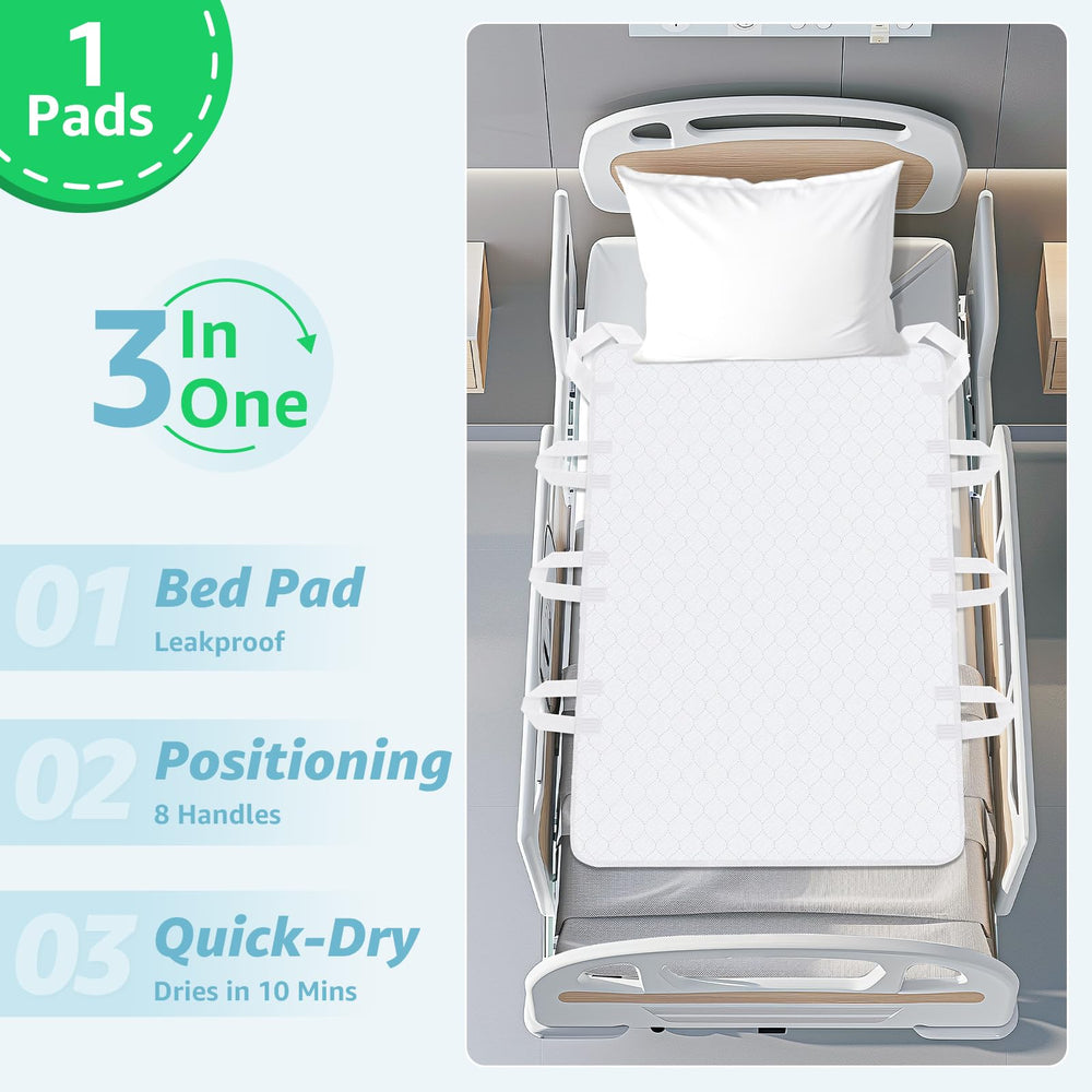 PICK FOR LIFE waterproof bed pad with quick-dry surface.