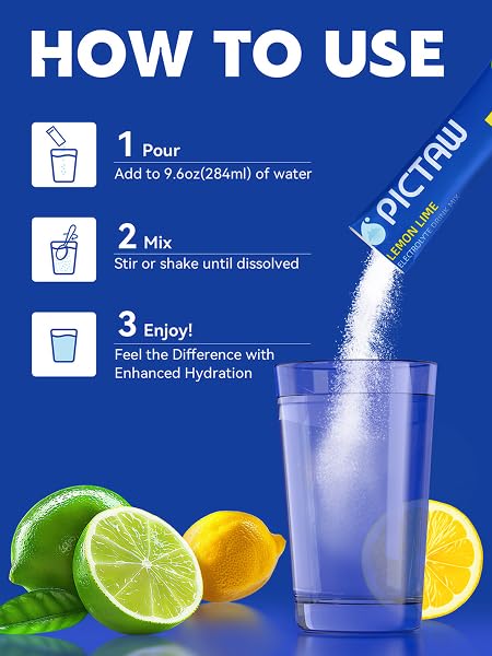 PICTAW 10g packets deliver more electrolytes per serving for serious hydration.