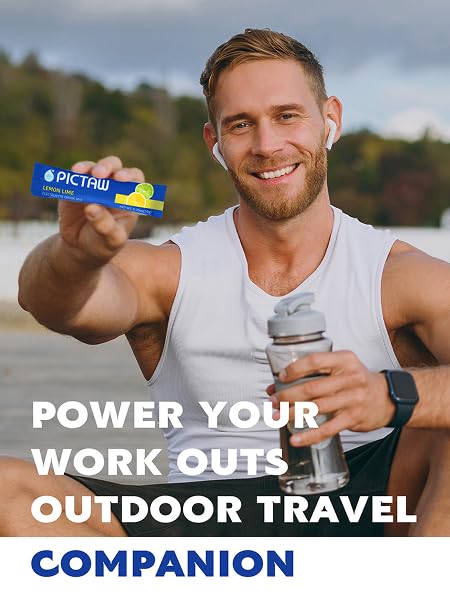 PICTAW hydration mix for on-the-go fitness and outdoor activities.