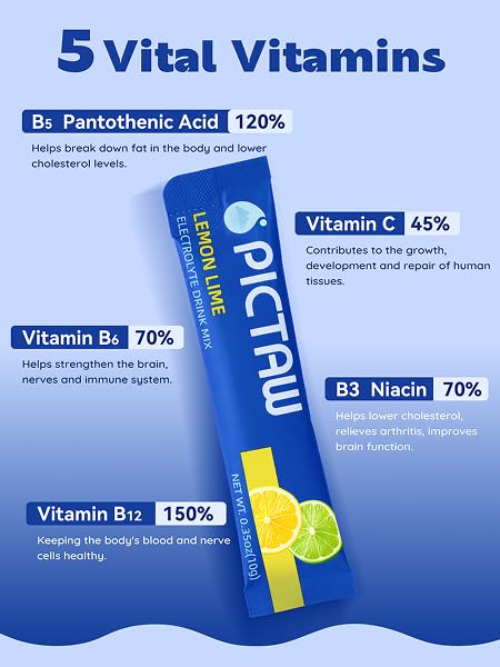 PICTAW electrolytes grapefruit stick packet supports rapid post-workout hydration.