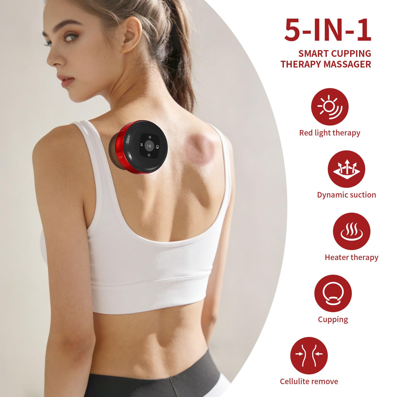 PinaiIon dynamic cupping action targets knots and tension