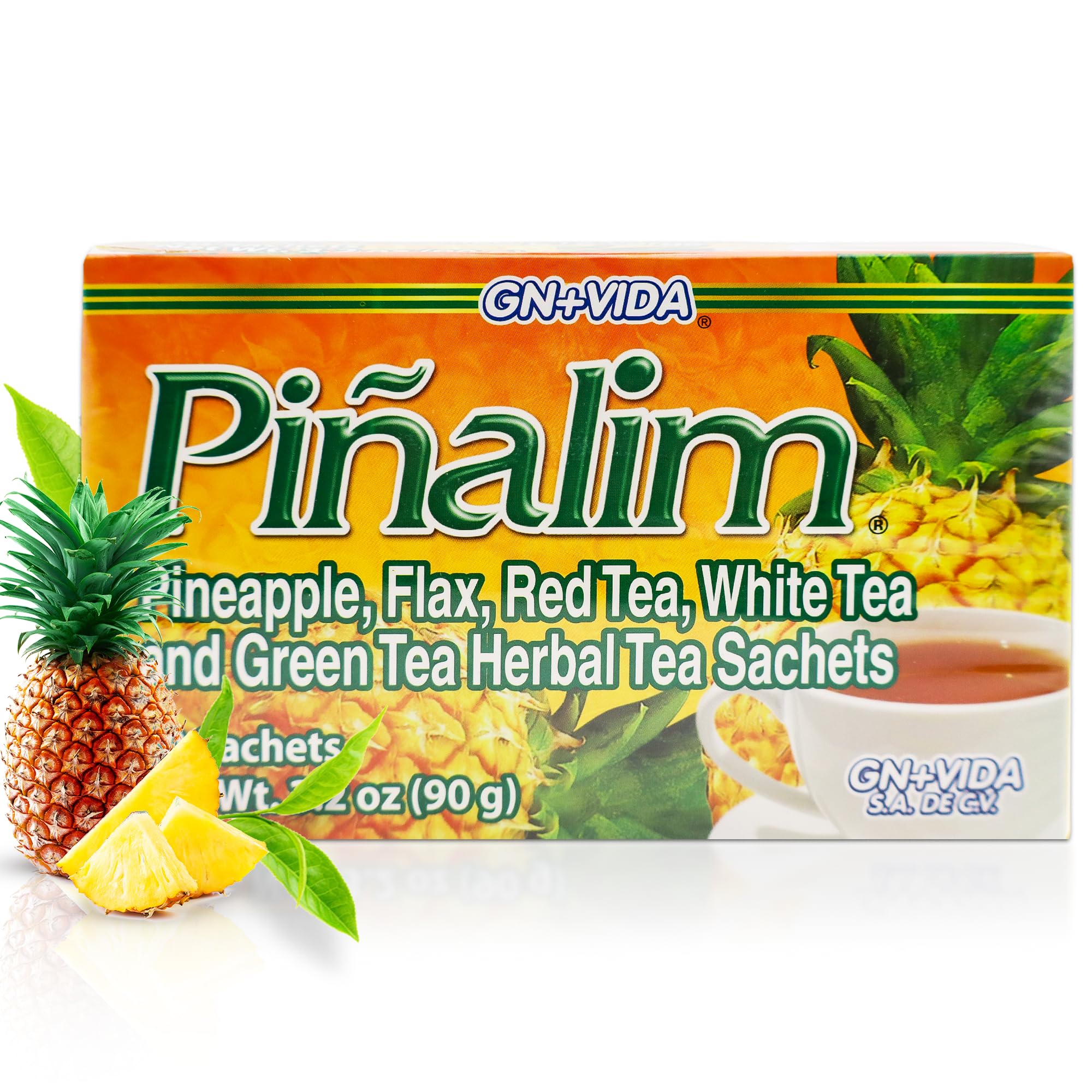 Pinalim Pineapple Tea Extra Strength bottle for convenient daily refreshment