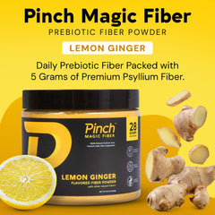 Close-up of Pinch Magic psyllium husk texture highlighting premium fiber