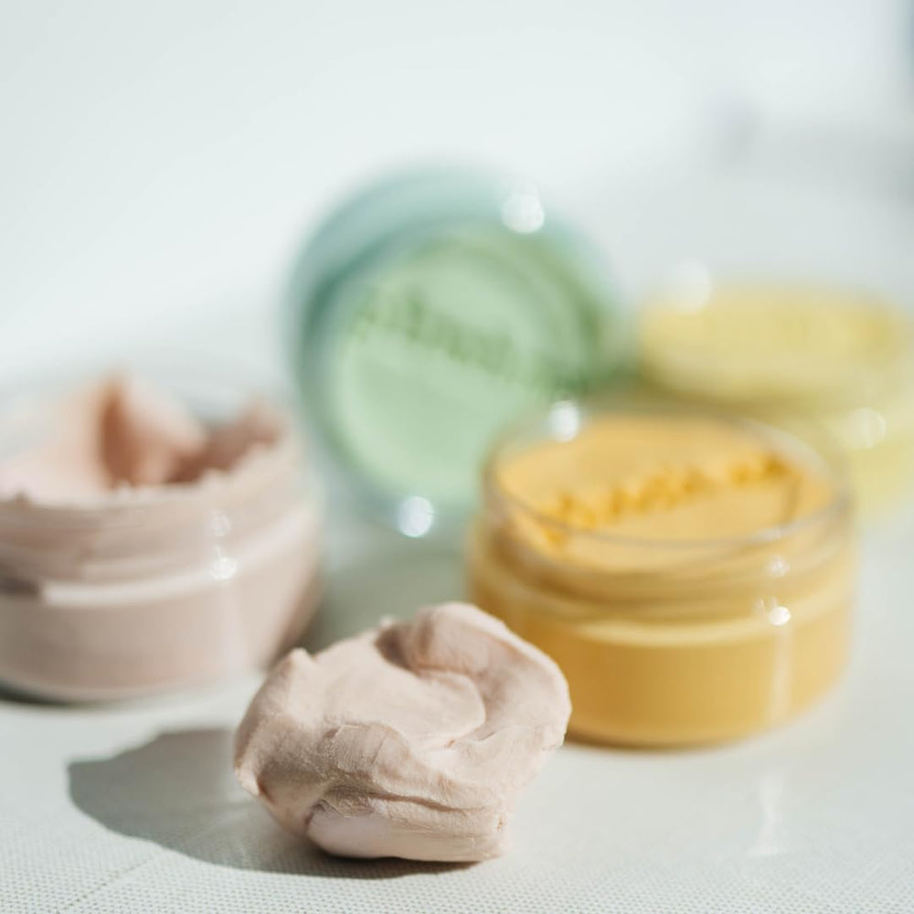 Pinch Me Therapy Dough with aroma bottle illustrating spa-inspired scent.