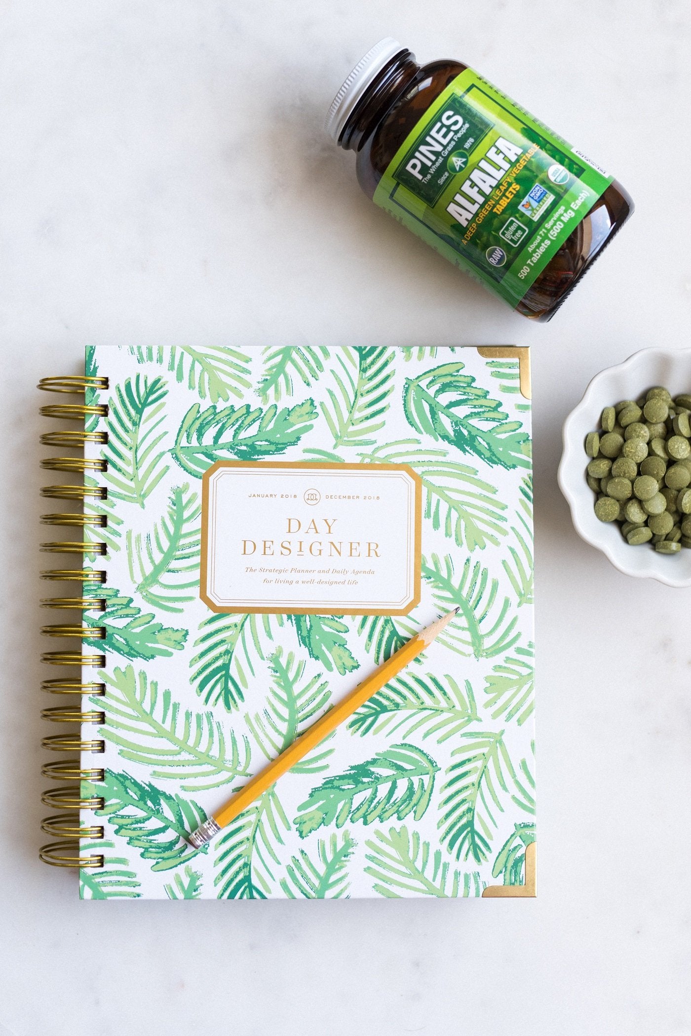 PINES tablets with water for a simple daily serving.