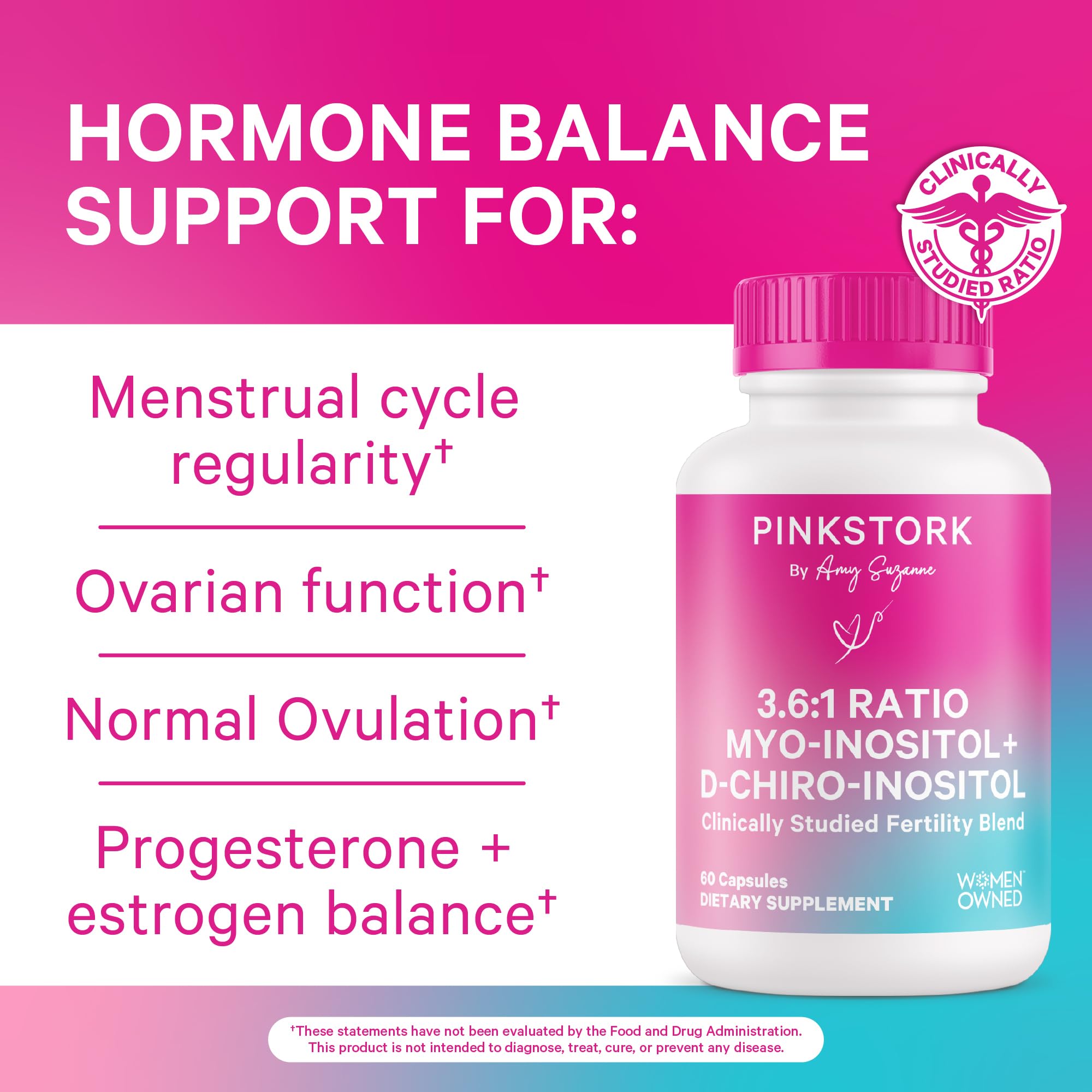 Pink Stork packaging emphasizes clean ingredients and GMO-free formulation