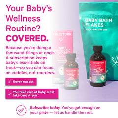 Pink Stork Baby Sleep Drops mango flavor appeals to picky eaters