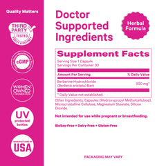 Pink Stork Berberine packaging on kitchen counter for daily ritual