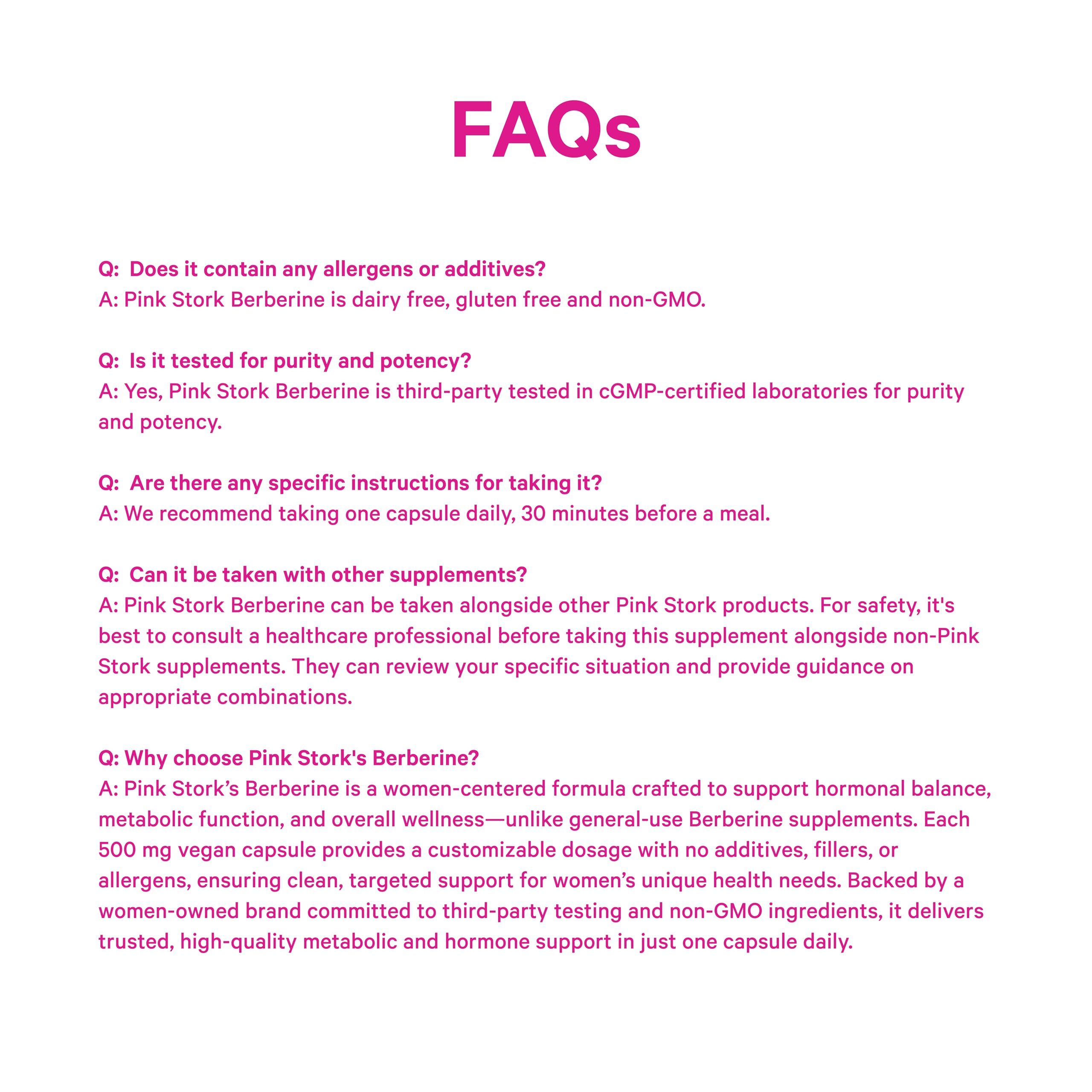 Pink Stork Berberine lifestyle scene promoting everyday wellness
