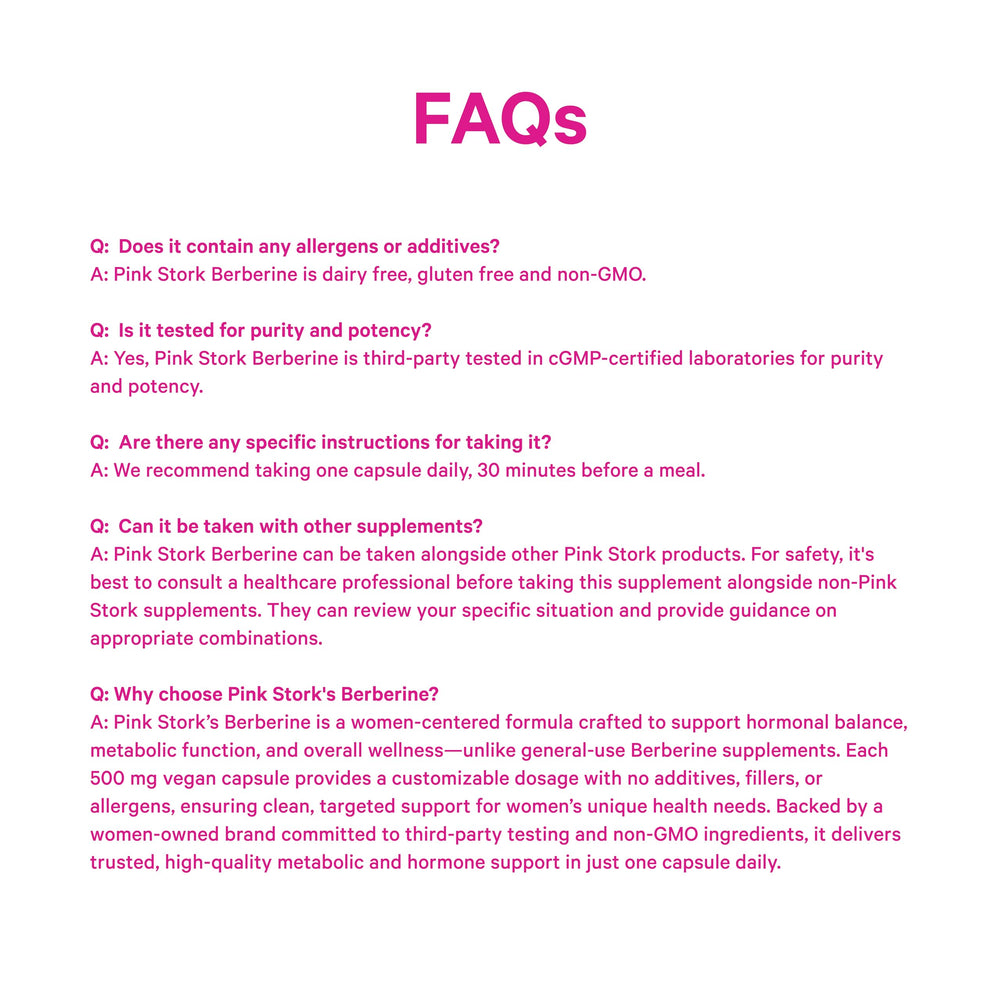 Pink Stork Berberine lifestyle scene promoting everyday wellness