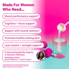 Microfine, micronized creatine powder texture for easy mixing.