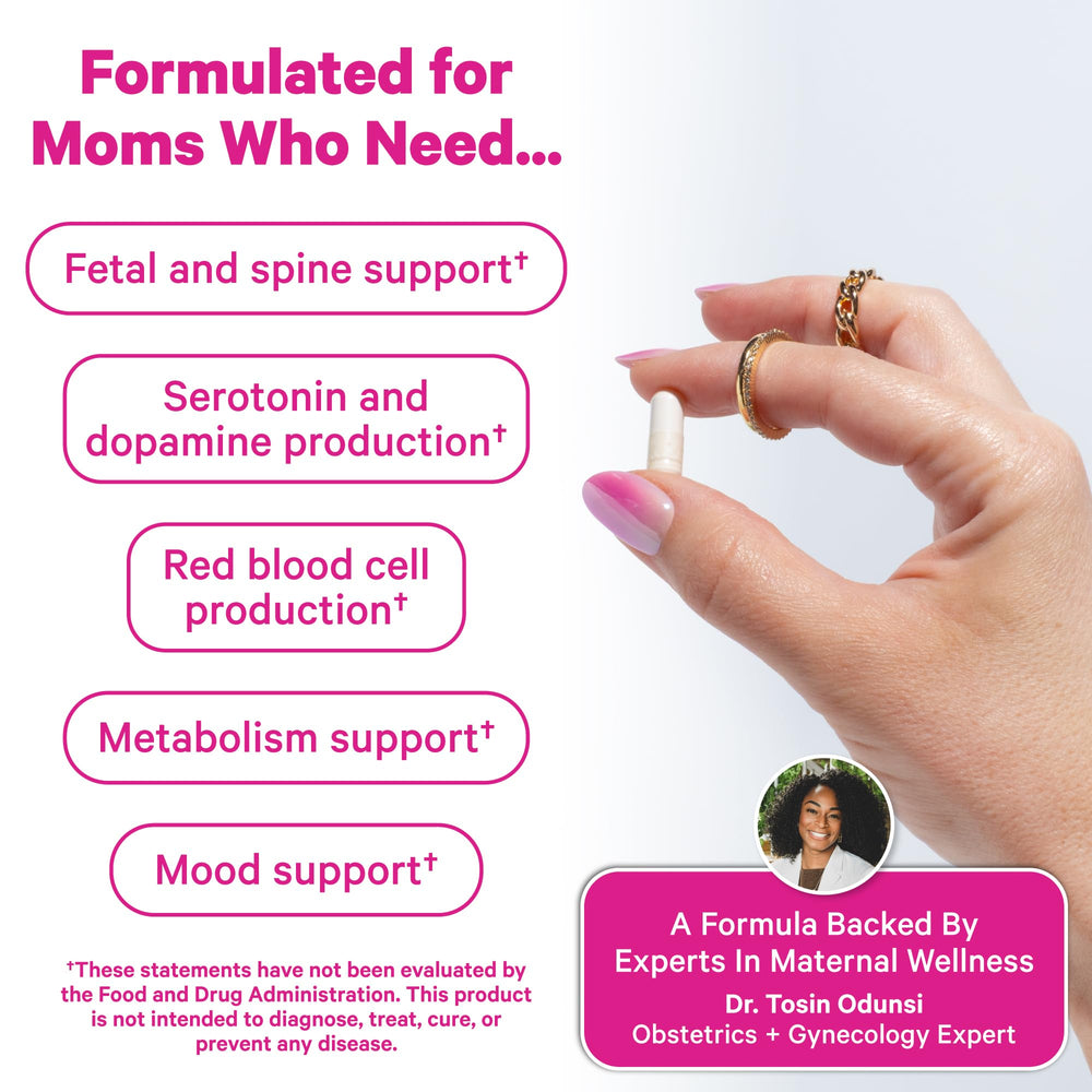 Daily-dose image of Pink Stork Folate emphasizes pregnancy readiness.