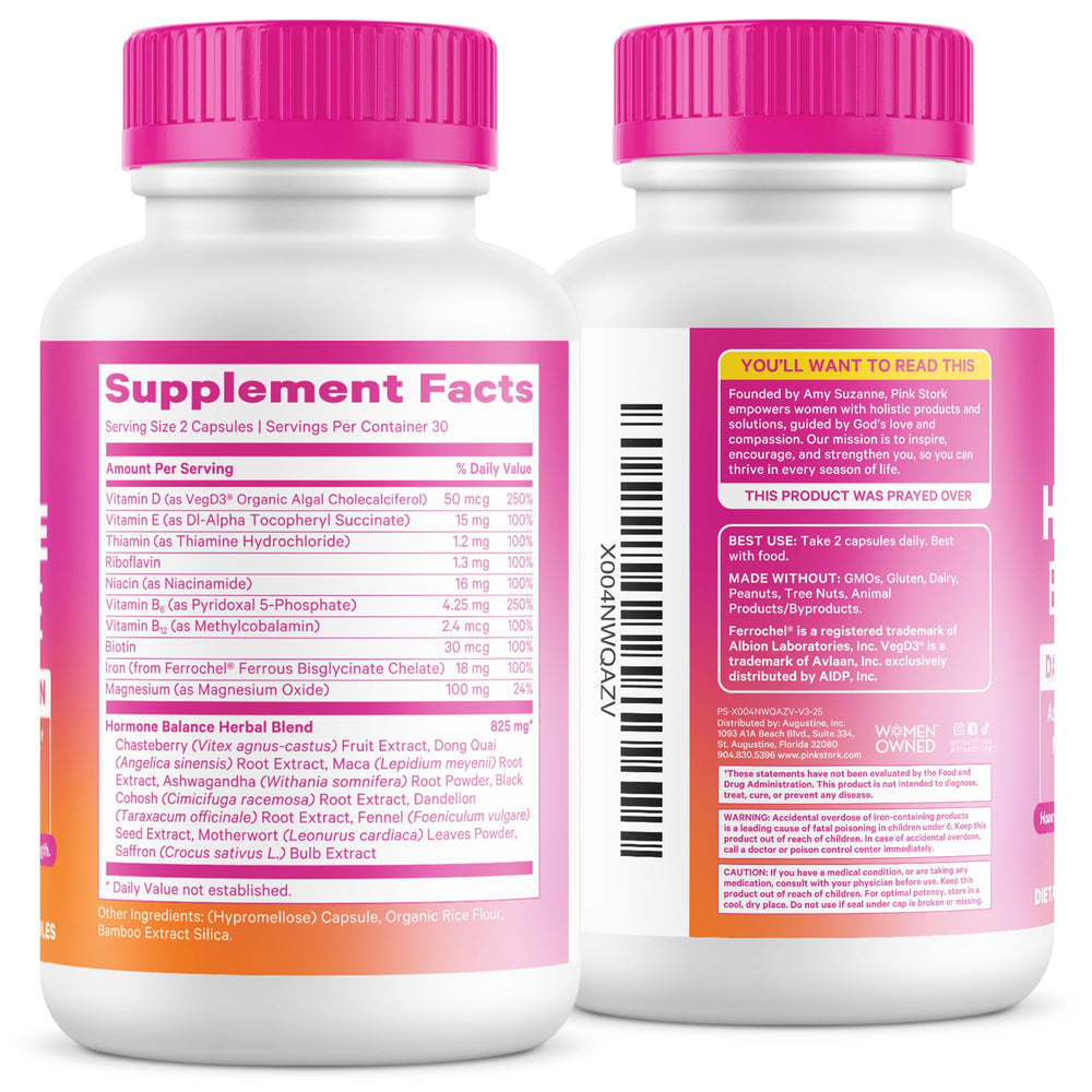Pink Stork Hormone Balance perimenopause concept image illustrating transition support.