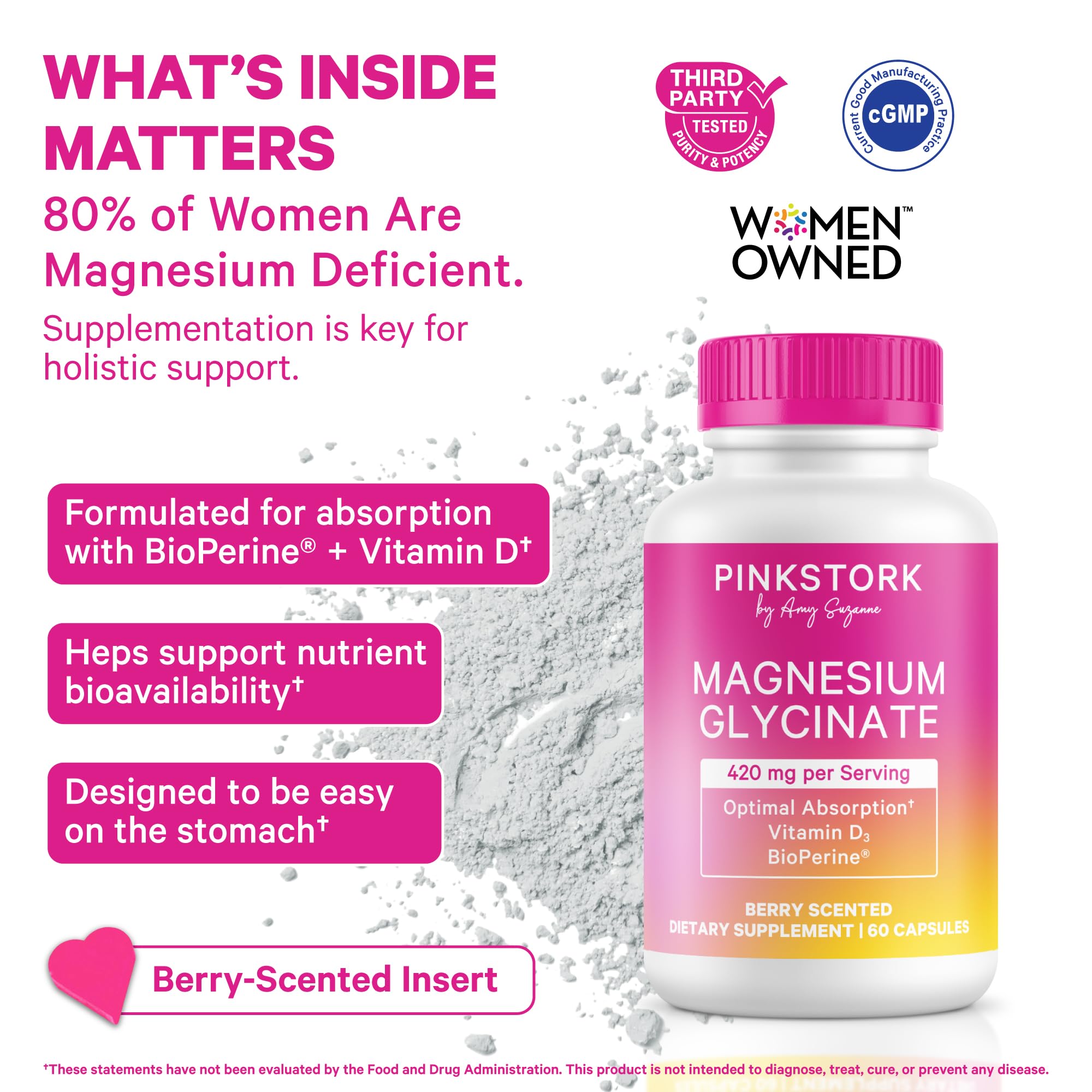 Pink Stork capsules show Vitamin D boost for mood support.