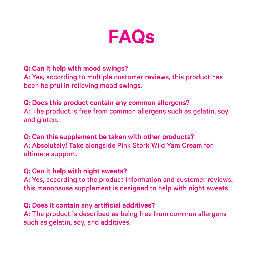 Gift-ready packaging of Pink Stork Menopause Support