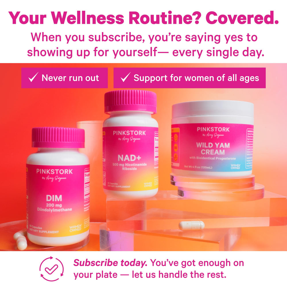 Pink Stork NAD+ vegan gluten-free label appeals to dietary needs