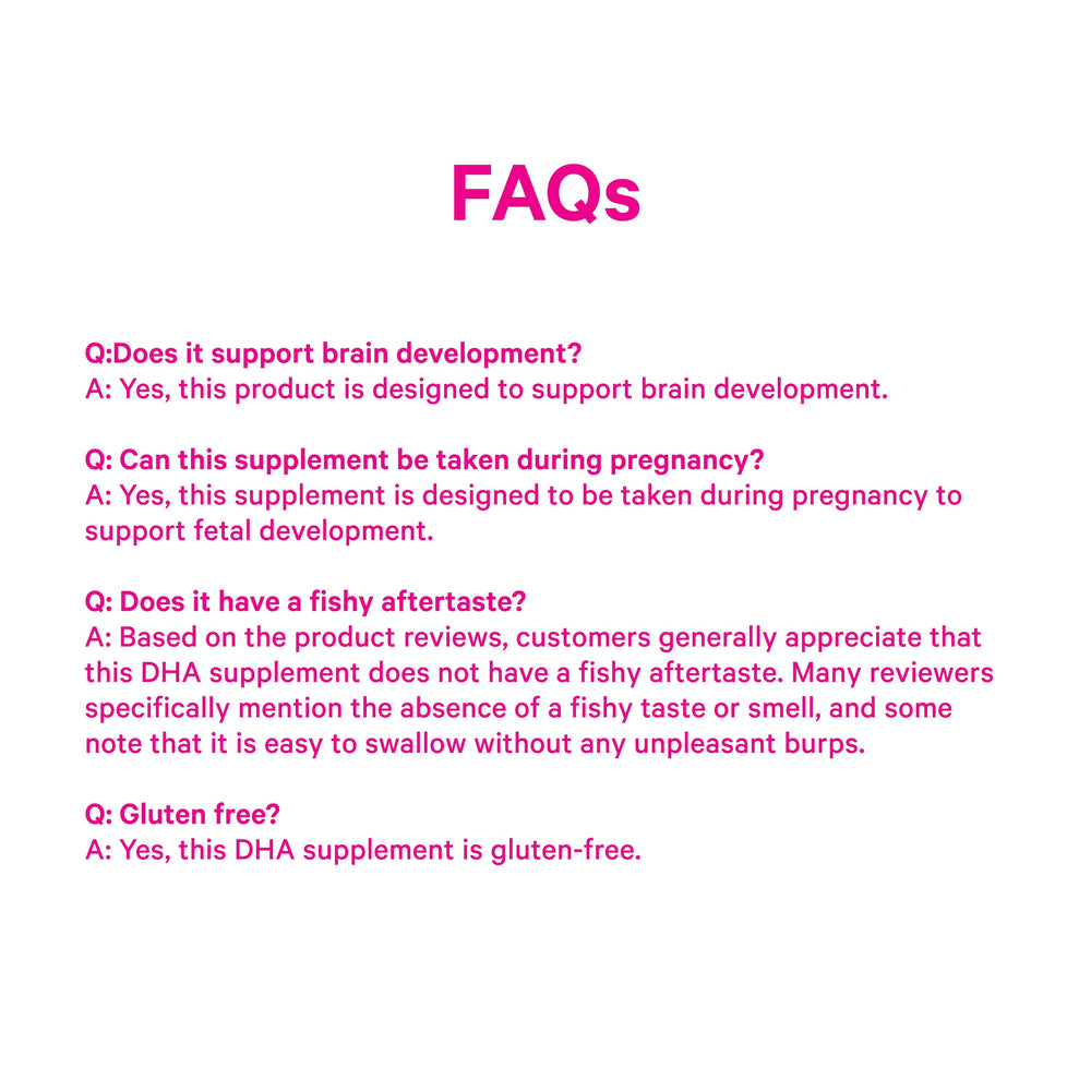 Pink Stork brand logo on omega-3 DHA packaging.