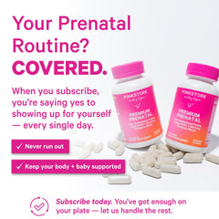 Pink Stork Premium Prenatal organic ingredients, real whole-food energy for the day.