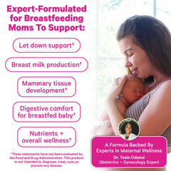 Ingredients blend featuring fenugreek and alfalfa for lactation support