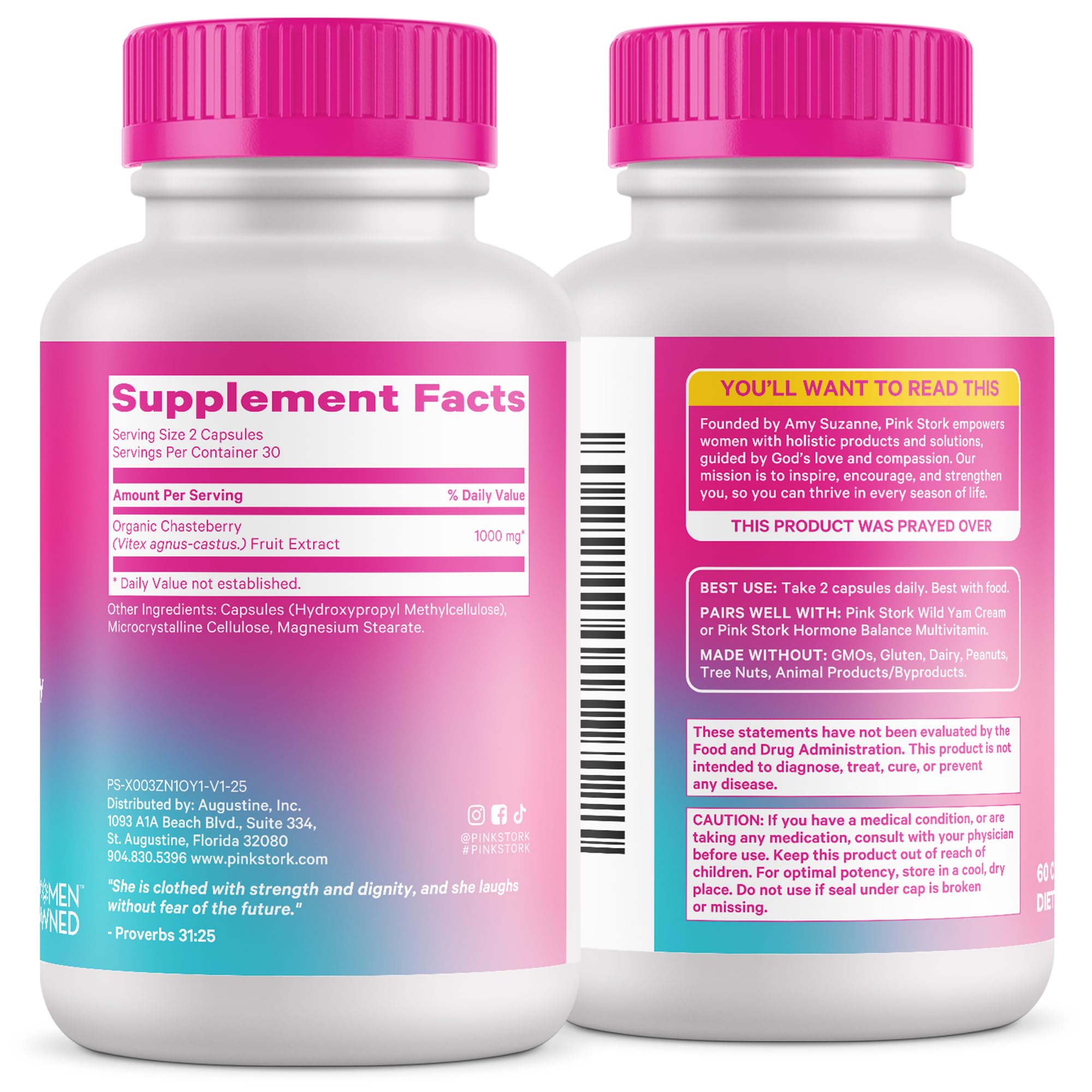 Pink Stork Vitex third-party tested seal indicating purity and consistent potency