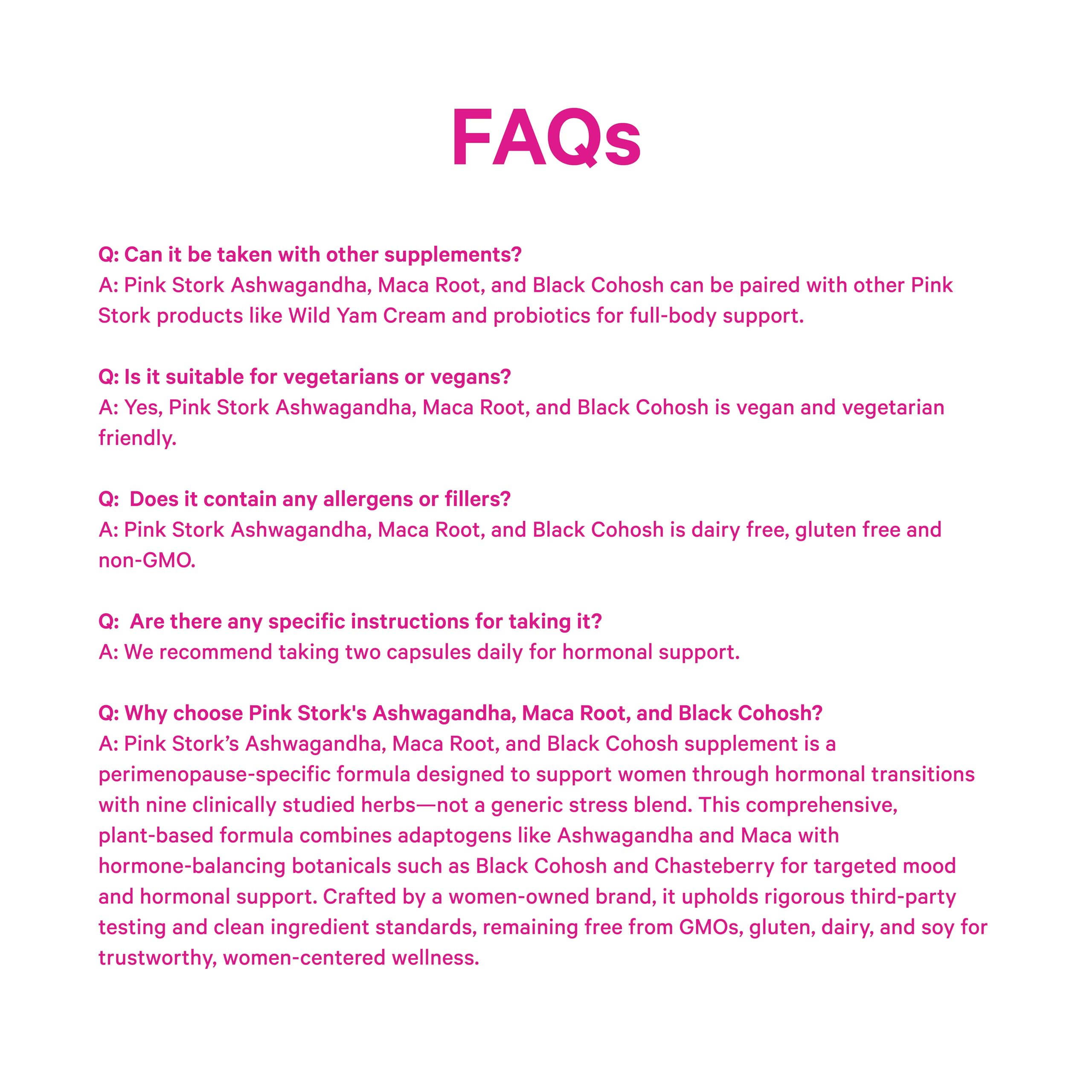 Pink Stork women-owned brand logo emphasizing trusted wellness at every stage.