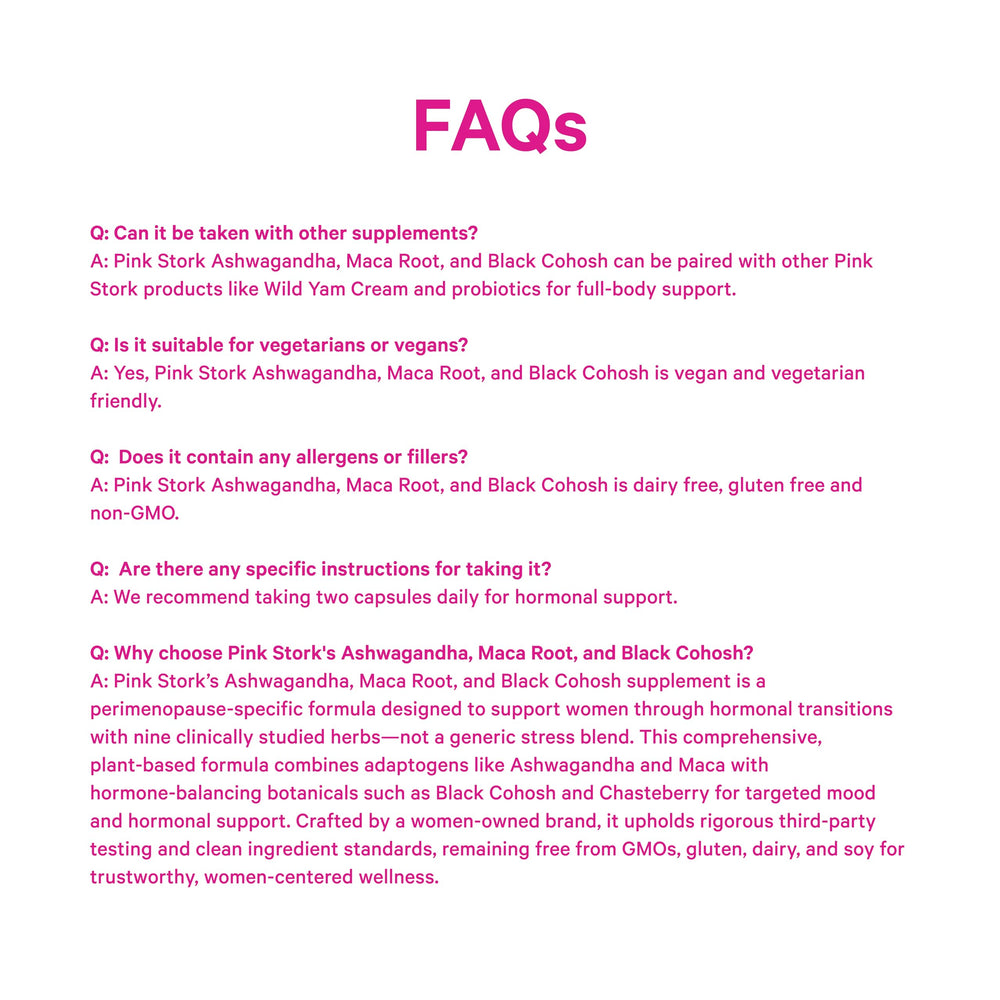 Pink Stork women-owned brand logo emphasizing trusted wellness at every stage.
