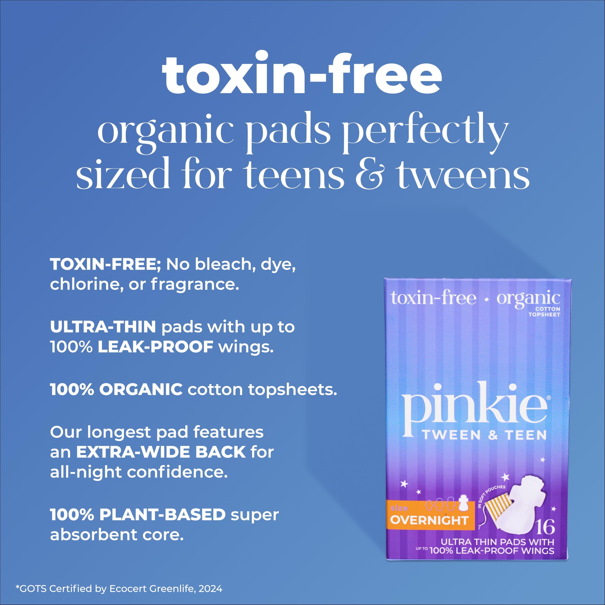Pinkie pad with wings helps keep it securely in place.