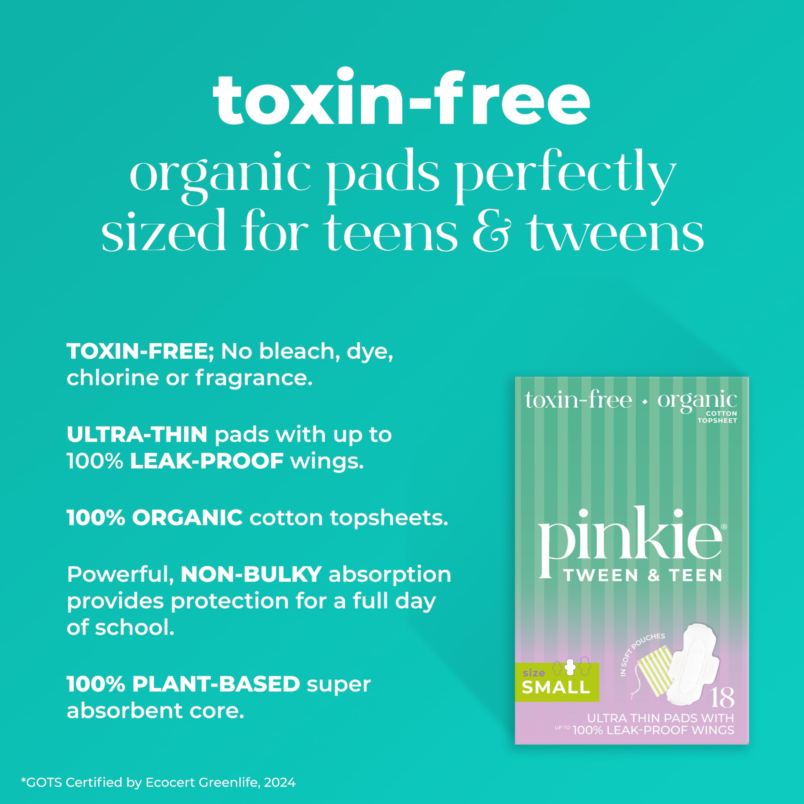 Protectoras Pinkie Inicio de Periodo, confort duradero para todo un día escolar.