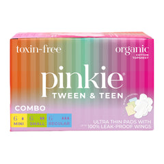 Pinkie Period Starter Pads mini pads with wings for tweens and discreet protection