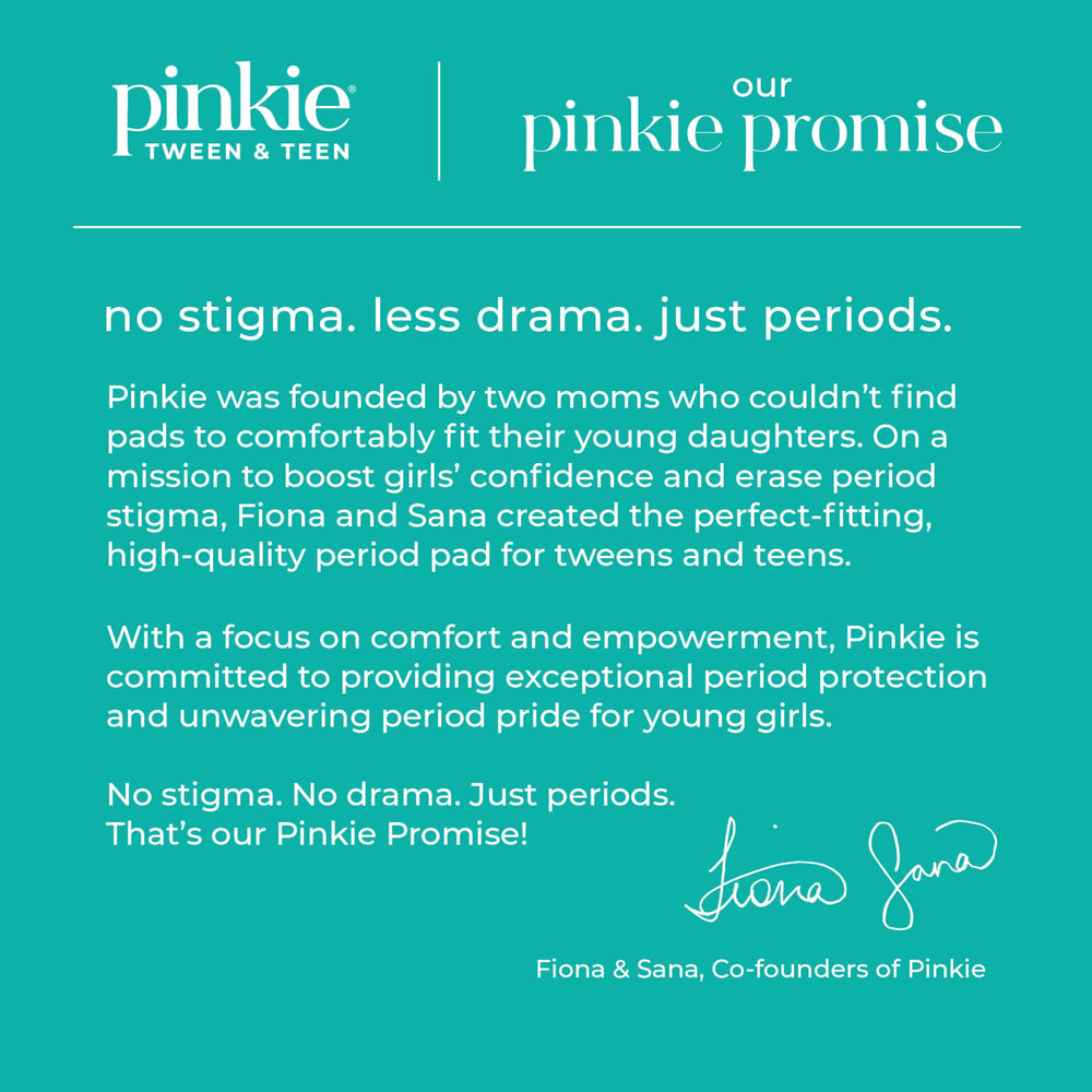 Protectoras Pinkie Inicio de Periodo, tacto suave para uso diario.