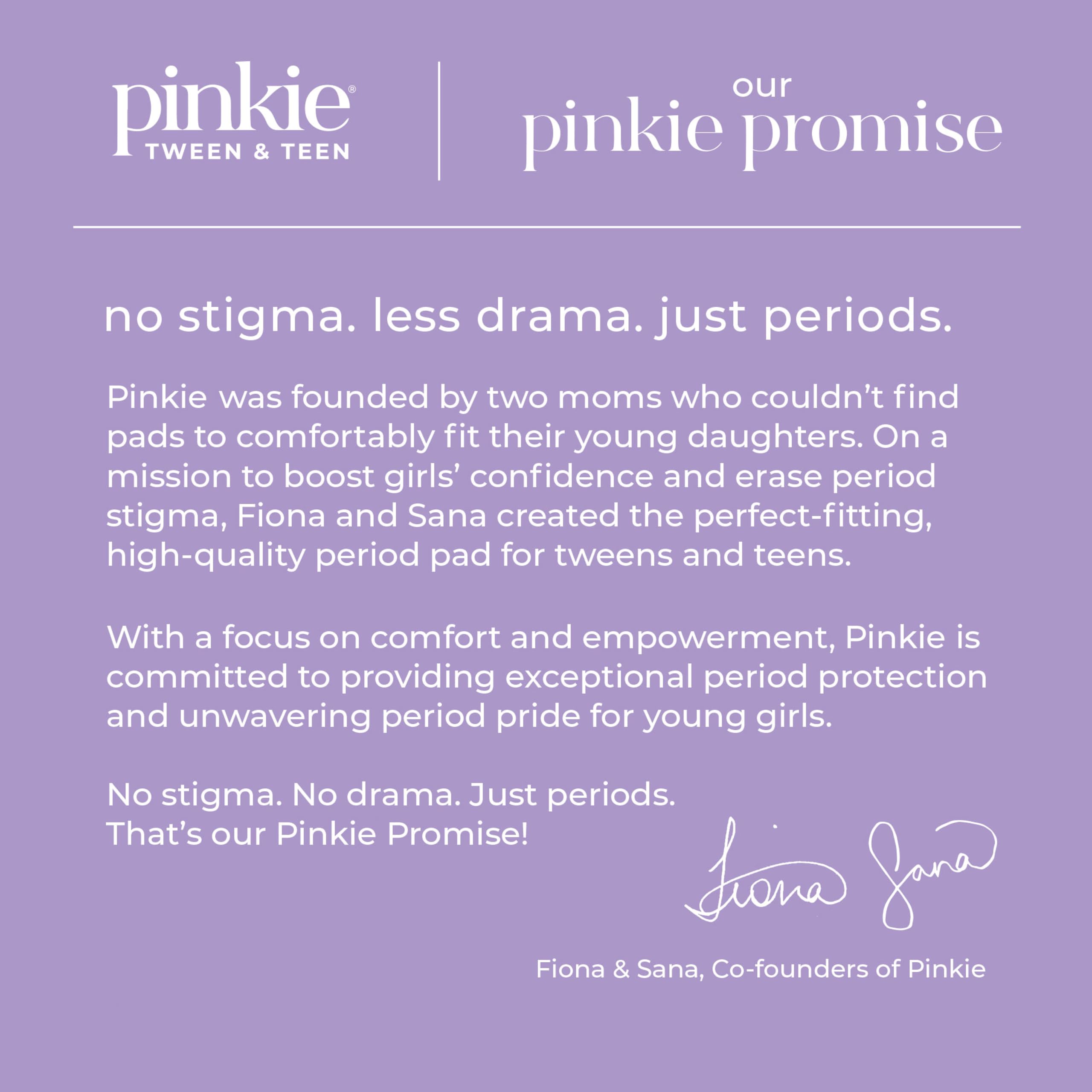 Pinkie Period Starter Pads teen trial box helps find the right fit