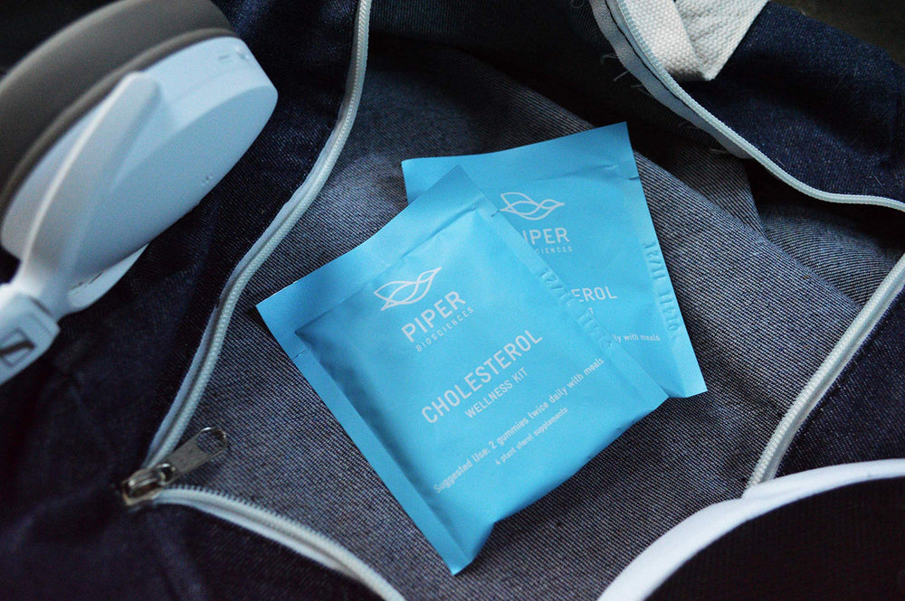 Piper Biosciences plant sterol gummies as daily dose serving for nutrition on the move.